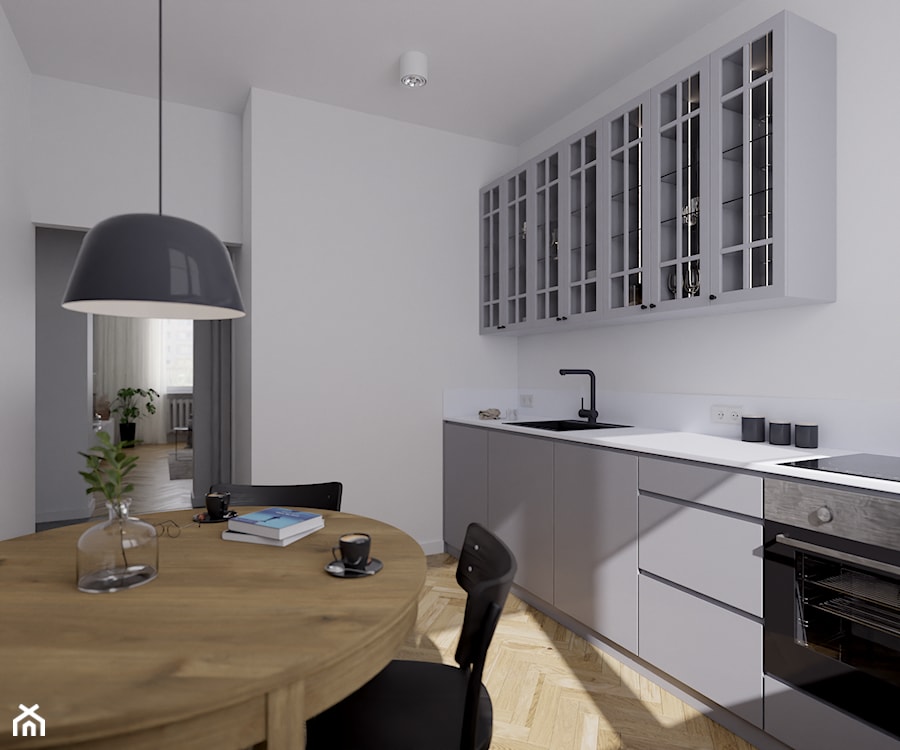 MJ_47 - mieszkanie inwestycyjne w kamienicy - Kuchnia, styl skandynawski - zdjęcie od RAW interior - Tomasz Kujawski