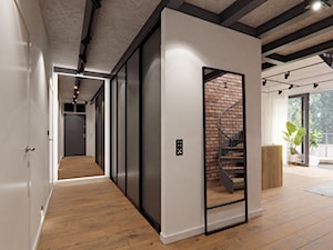 MMAS_99 - mieszkanie z antresolą - Hol / przedpokój, styl nowoczesny - zdjęcie od RAW interior - Tomasz Kujawski
