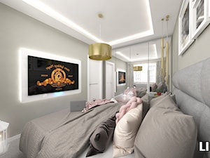 Sypialnia - Średnia szara sypialnia, styl nowoczesny - zdjęcie od LUXURY INTERIOR