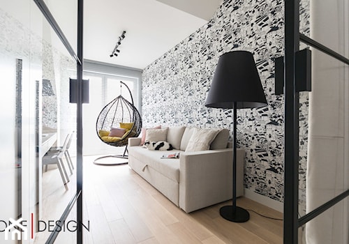 Jasne kolory w apartamencie pod Warszawą - Biuro - zdjęcie od One Design