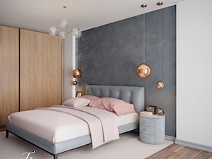 Dobór idei załatwienia wnętrza sypialni w nowoczesnym stylu - Średnia biała sypialnia - zdjęcie od Tz_interior