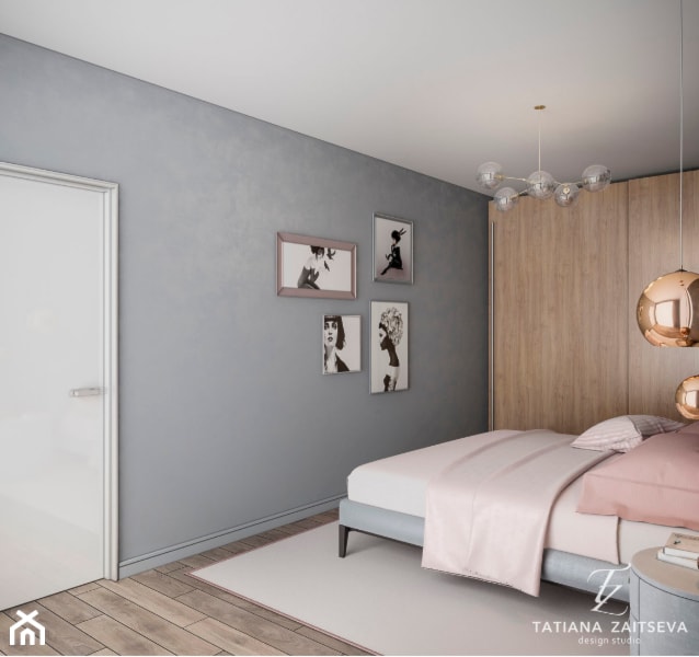 Dobór idei załatwienia wnętrza sypialni w nowoczesnym stylu - Sypialnia, styl nowoczesny - zdjęcie od Tz_interior - Homebook