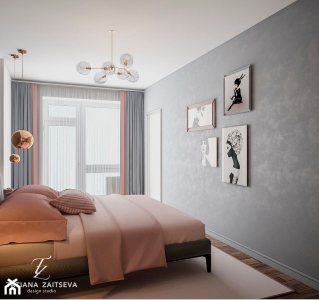 Dobór idei załatwienia wnętrza sypialni w nowoczesnym stylu - Sypialnia - zdjęcie od Tz_interior