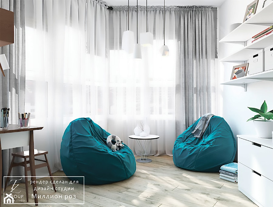 Design project - Loft - Mały biały salon - zdjęcie od Tz_interior