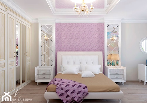 Projekt w stylu prowansalskim - Średnia beżowa sypialnia, styl tradycyjny - zdjęcie od Tz_interior