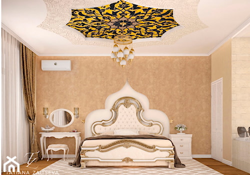 Proekt w stylu art deco - Średnia beżowa sypialnia, styl tradycyjny - zdjęcie od Tz_interior
