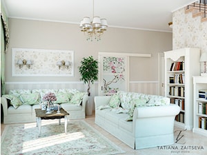 Projekt mieszkania - Salon, styl prowansalski - zdjęcie od Tz_interior