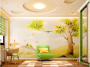 Proekt w stylu art deco - Duży biały pokój dziecka dla nastolatka dla chłopca dla dziewczynki - zdjęcie od Tz_interior