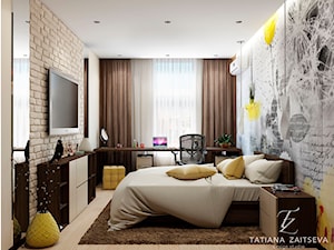 Design projekt w nowoczesnym stylu - Sypialnia, styl nowoczesny - zdjęcie od Tz_interior