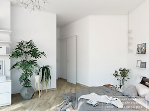 Design project - Loft - Średnia biała sypialnia - zdjęcie od Tz_interior