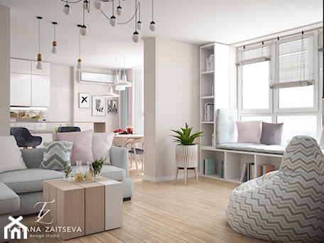 Aranżacje wnętrz - Salon: Lekkie skandynawskie wnętrze teraz w modzie! - Tz_interior. Przeglądaj, dodawaj i zapisuj najlepsze zdjęcia, pomysły i inspiracje designerskie. W bazie mamy już prawie milion fotografii!