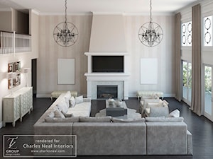 Projekt mieszkania w stylu klasycznym - Salon, styl tradycyjny - zdjęcie od Tz_interior