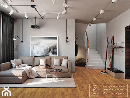 Aranżacje wnętrz - Salon: Design project - Loft - Salon - Tz_interior. Przeglądaj, dodawaj i zapisuj najlepsze zdjęcia, pomysły i inspiracje designerskie. W bazie mamy już prawie milion fotografii!