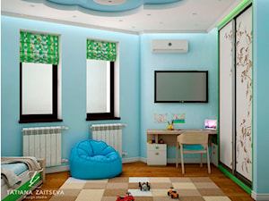 Proekt w stylu art deco - Średni niebieski pokój dziecka dla dziecka dla chłopca, styl nowoczesny - zdjęcie od Tz_interior