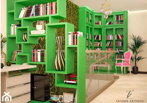 Proekt w stylu art deco - Średni beżowy zielony hol / przedpokój, styl nowoczesny - zdjęcie od Tz_interior