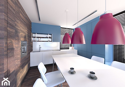 projekt salonu z kuchnią - zdjęcie od Marta Koniczuk Pracownia Architektury Wnętrz
