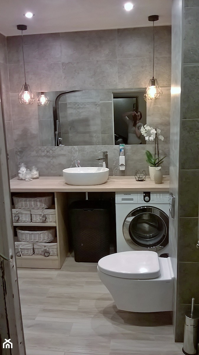 Metamorfoza łazienki - Łazienka, styl nowoczesny - zdjęcie od kasiaczarna