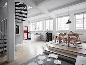 Mieszkać po szwedzku - Średnia biała jadalnia jako osobne pomieszczenie, styl skandynawski - zdjęcie od Homebook Design