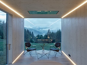 ARK - Mobilny dom przyszłości - Salon z tarasem / balkonem - zdjęcie od Homebook Design