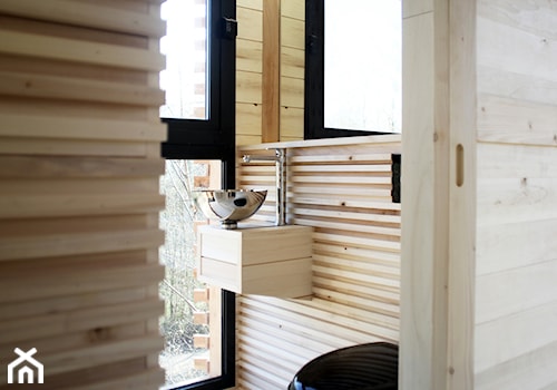Origin - Mała z lustrem łazienka, styl minimalistyczny - zdjęcie od Homebook Design