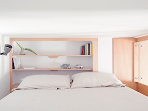 Małe mieszkanie z dwoma sypialniami - Sypialnia, styl nowoczesny - zdjęcie od Homebook Design