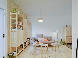 Przyjazny dom w Sagunto - Duży biały salon, styl nowoczesny - zdjęcie od Homebook Design