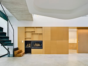 Nowoczesny dwupoziomowy dom - Salon, styl nowoczesny - zdjęcie od Homebook Design