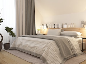 Przytulna sypialnia - zdjęcie od Kwadrat Design Studio