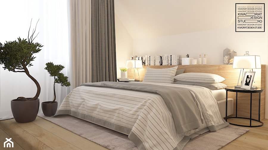 Przytulna sypialnia - zdjęcie od Kwadrat Design Studio