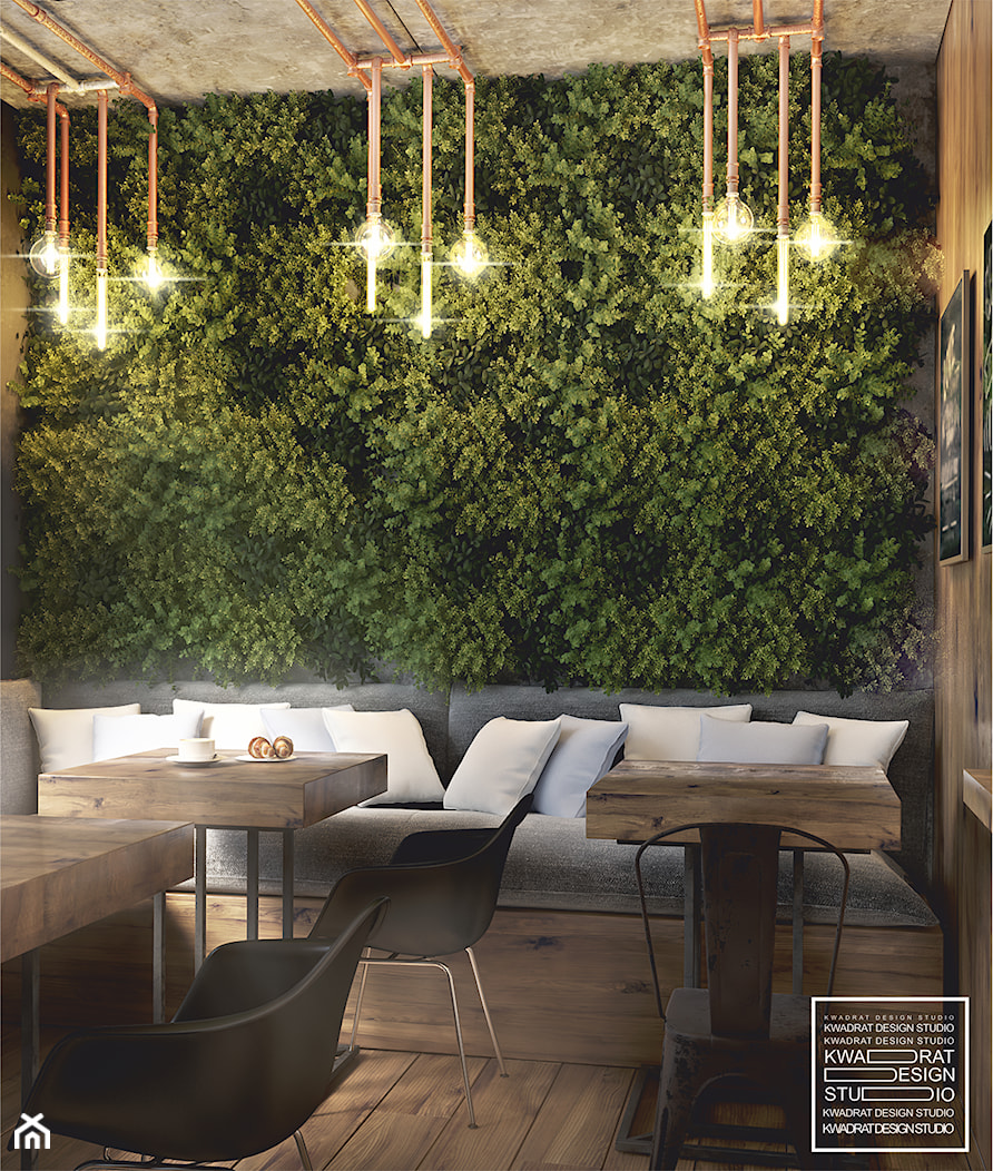 Wyjątkowa kawiarnia w stylu loftowym - zdjęcie od Kwadrat Design Studio - Homebook