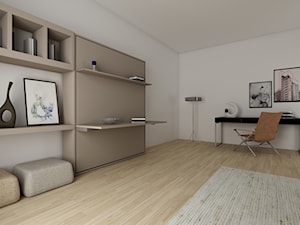 Łóżko składane z półką i biurkiem - zdjęcie od Italvision