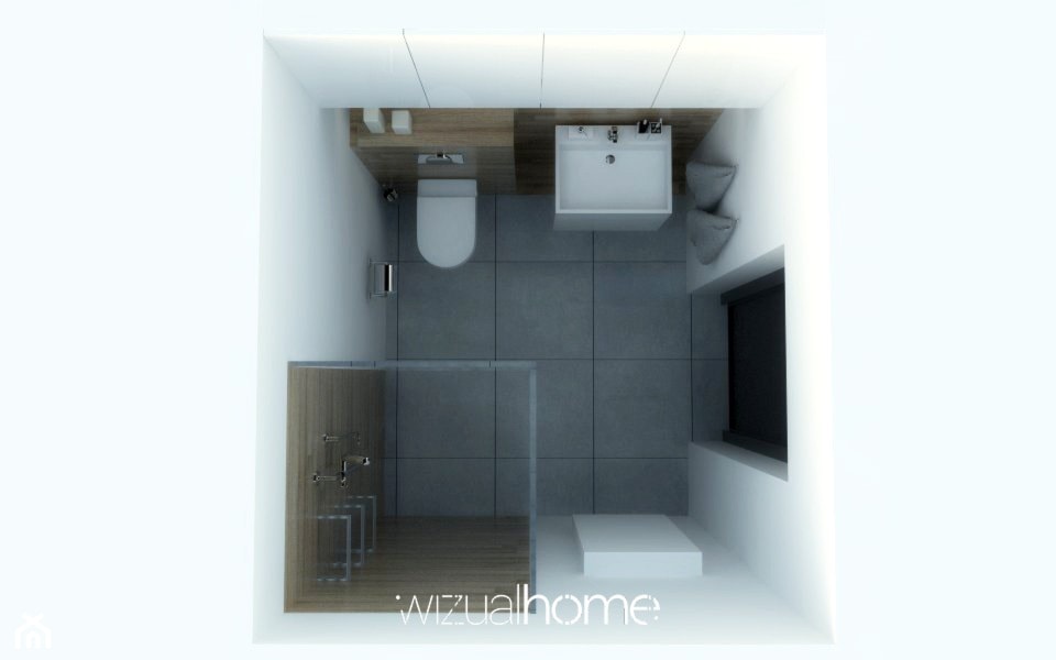 Projekt łazienki - zdjęcie od WIZUALHOME - Homebook
