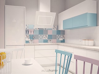 Kuchnia i łazienki w pastelach