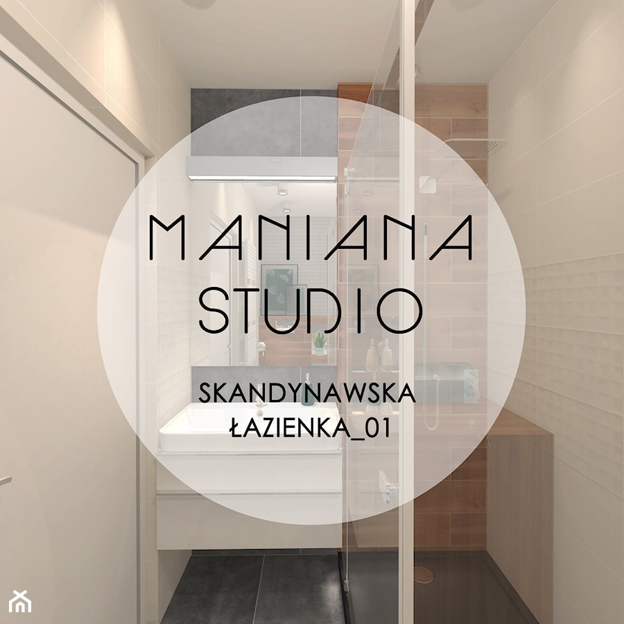 SKANDYNAWSKA ŁAZIENKA_01 - Łazienka, styl skandynawski - zdjęcie od MANIANAstudio