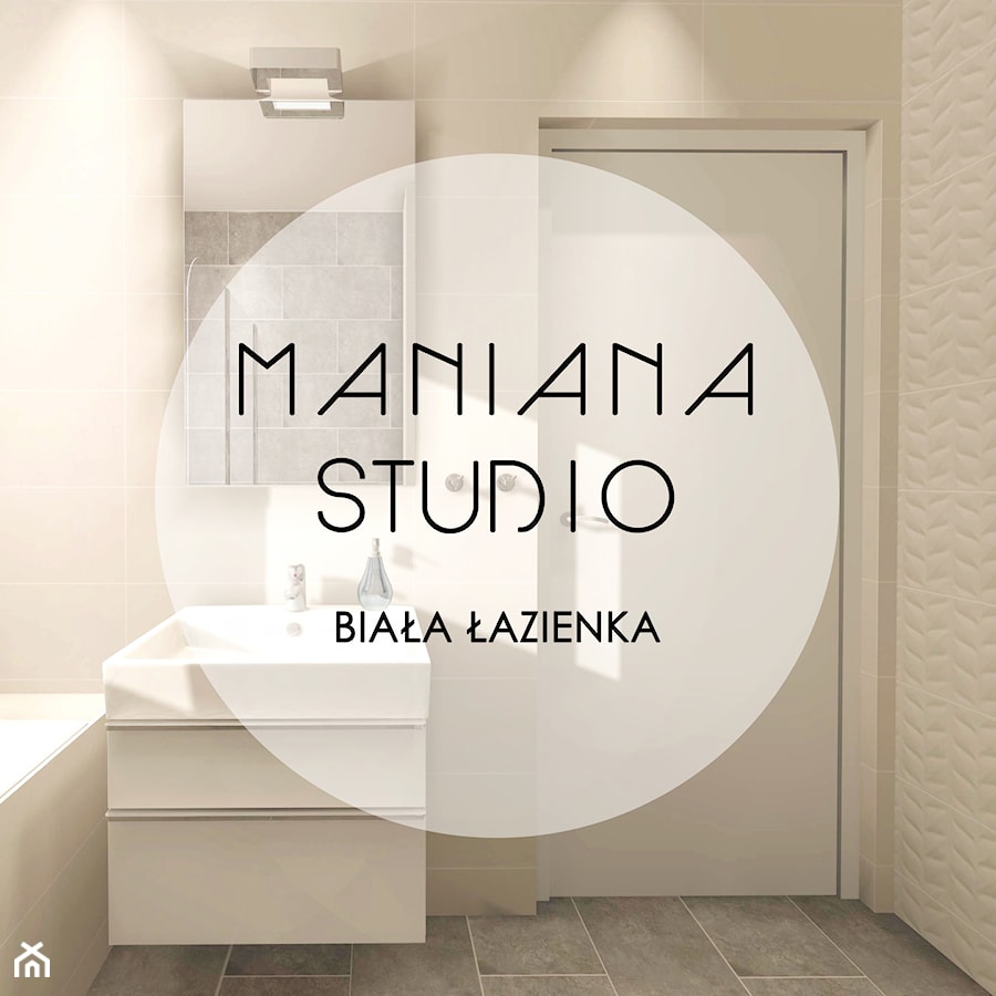 BIAŁA ŁAZIENKA - Łazienka, styl skandynawski - zdjęcie od MANIANAstudio