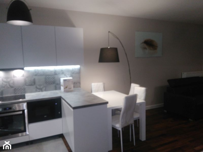 Kuchnia na wymiar lakierowany biały mat - zdjęcie od kompleksowe-remonty