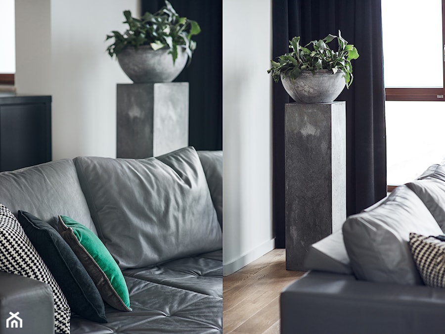 Sea Towers Nordic Apartment | REALIZACJA - Salon, styl nowoczesny - zdjęcie od GSG STUDIO | interiors & design