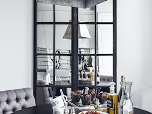 Apartament | Gdańsk Wrzeszcz | REALIZACJA - Mała szara jadalnia w salonie, styl tradycyjny - zdjęcie od GSG STUDIO | interiors & design