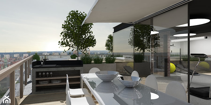 Taras na dachu - zdjęcie od GSG STUDIO | interiors & design