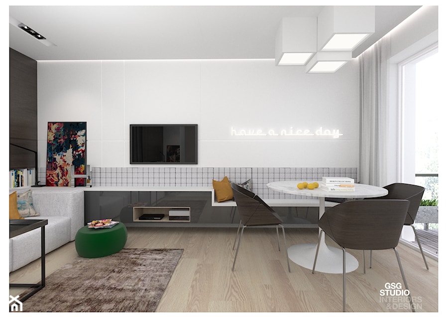 Pokój z jadalnią - zdjęcie od GSG STUDIO | interiors & design