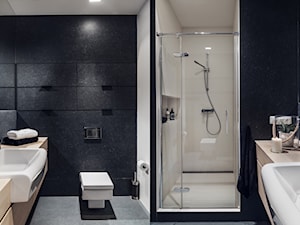 Sea Towers Nordic Apartment | REALIZACJA - Średnia z punktowym oświetleniem łazienka, styl nowoczesny - zdjęcie od GSG STUDIO | interiors & design