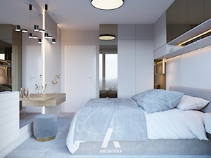 | MIESZKANIE TAUPE | - Sypialnia, styl nowoczesny - zdjęcie od | ARCHITEKA |