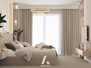 | Projekt wnętrza Kluczbork | - Sypialnia, styl nowoczesny - zdjęcie od | ARCHITEKA |