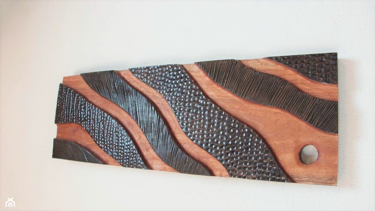 panel drewniany teksturowany - Hol / przedpokój - zdjęcie od Arbortech - Homebook