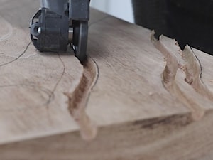panel drewniany teksturowany - Salon - zdjęcie od Arbortech