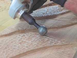 panel drewniany teksturowany - Garderoba - zdjęcie od Arbortech