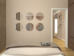 sypialnia w kolorach ziemi - zdjęcie od Decostory projekty wnętrz, konsultacje oraz szybkie metamorfozy