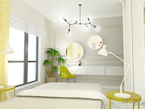 Kolorowo nietypowo - Sypialnia, styl nowoczesny - zdjęcie od Decostory projekty wnętrz, konsultacje oraz szybkie metamorfozy