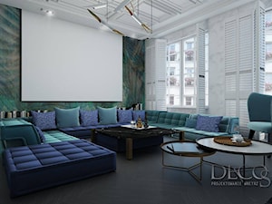 Dom zielono niebieski - Salon - zdjęcie od Decostory projekty wnętrz, konsultacje oraz szybkie metamorfozy