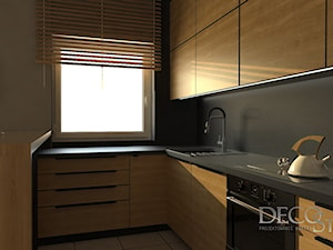 Ciepła kuchnia w dębie - zdjęcie od Decostory projekty wnętrz, konsultacje oraz szybkie metamorfozy